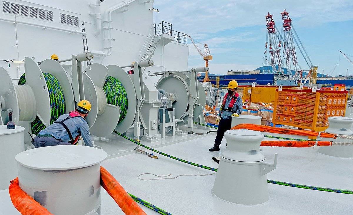 Amsteel x mooring installation nakilat korea6 copy AmSteel X Mooring Installation Nakilat Korea6 copy