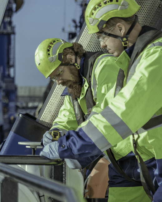 Men working on ship